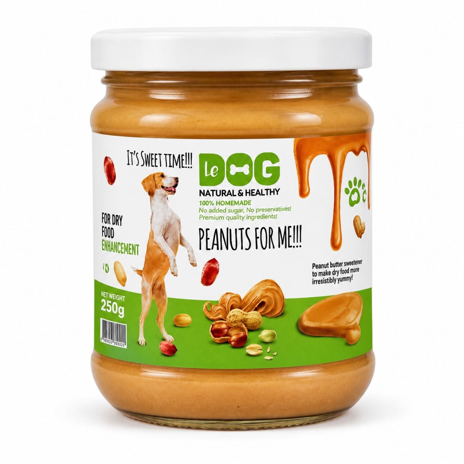 Le Dog Peanut Butter Sweetener for Dry Food