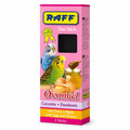 packaged Raff Star Stick Ovomiel Parakeet Treats - Egg & Honey Flavor box on white background