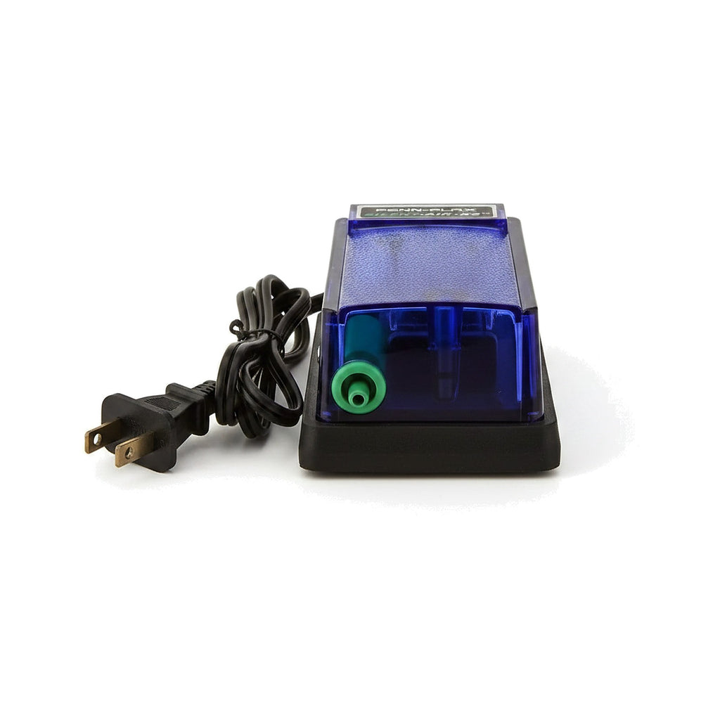 Penn Plax Silent Air X2 aquarium air pump packaging on a white background