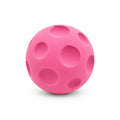 Pink textured ball on a white background